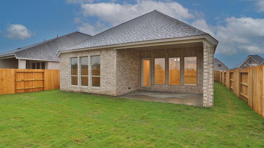 Exterior details and patio area of a home in Everly, Hockley (Image 2).