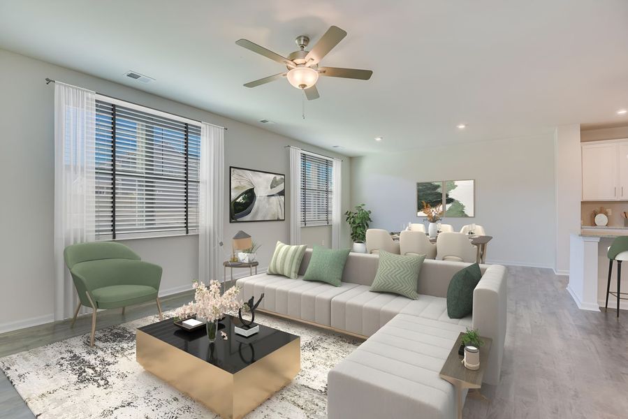 Furnished interior view inside a new home in Madison at Buice Lake, Acworth (Image 114).