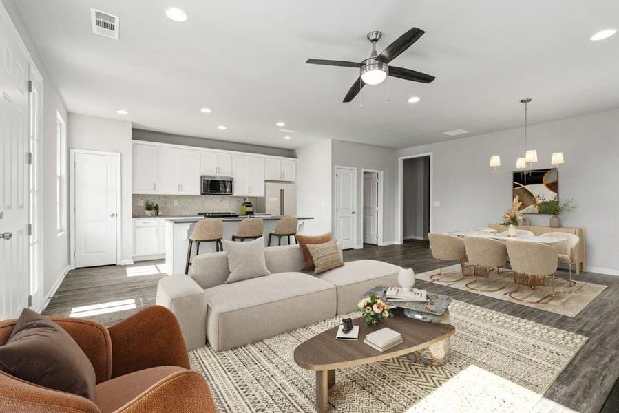 Furnished interior view inside a new home in Harmony, Auburn (Image 7). Furnished interior view inside a new home in Harmony, Auburn (Image 7).