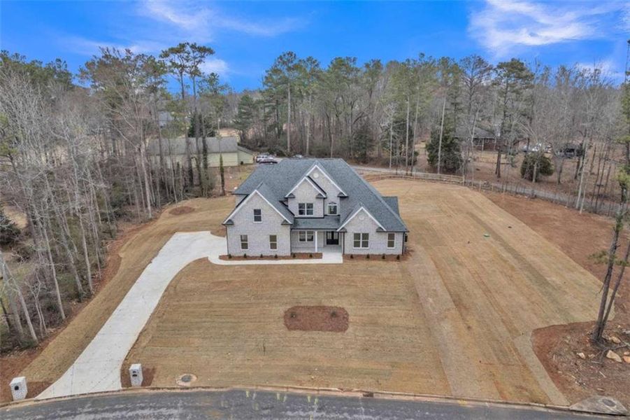 Front exterior of a new home in , Jonesboro, GA, highlighting curb appeal (Image 32).