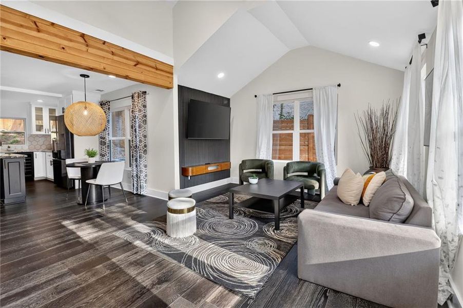 Furnished interior view inside a new home in , Atlanta (Image 6).