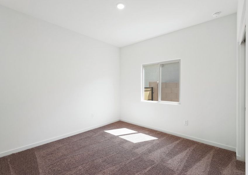 Secondary bedrooms make perfect guest or children's rooms.