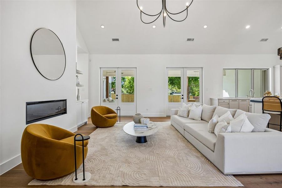 Furnished interior view inside a new home in , Dallas (Image 16). Furnished interior view inside a new home in , Dallas (Image 16).
