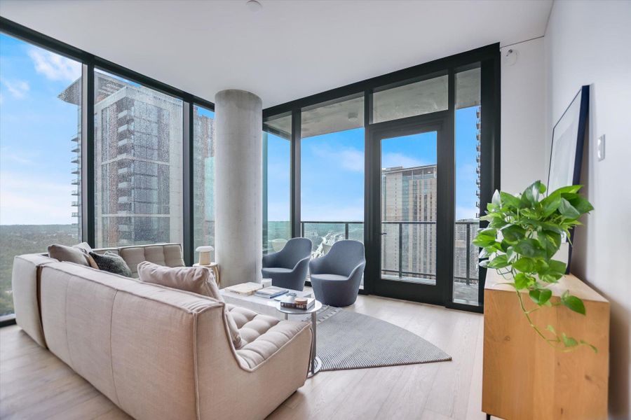 Photos shown are of the same floor plan 5 floors higher.