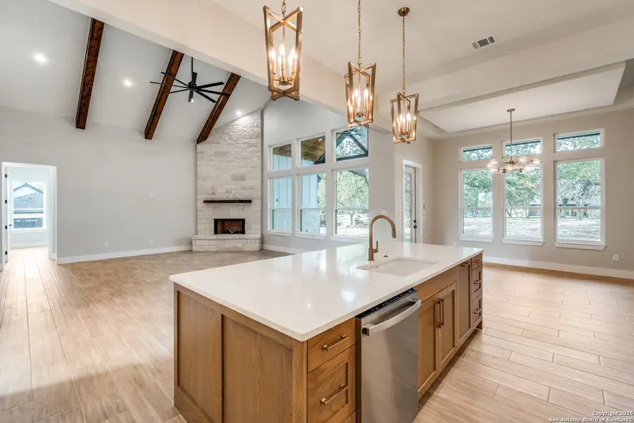 Furnished interior view inside a new home in , Adkins (Image 3).