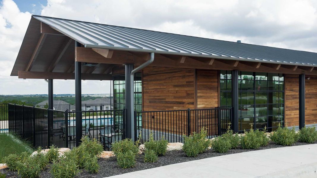Exterior details and patio area of a home in Parkside On The River 60', Georgetown (Image 2).