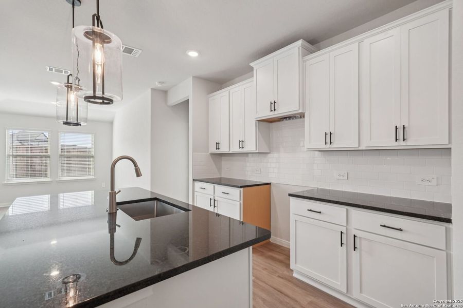 Furnished interior view inside a new home in Arcadia Ridge - Premier Series, San Antonio (Image 9). Furnished interior view inside a new home in Arcadia Ridge - Premier Series, San Antonio (Image 9).