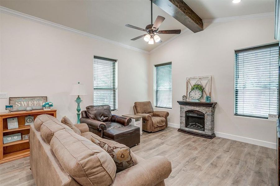 Furnished interior view inside a new home in , Perrin (Image 10).
