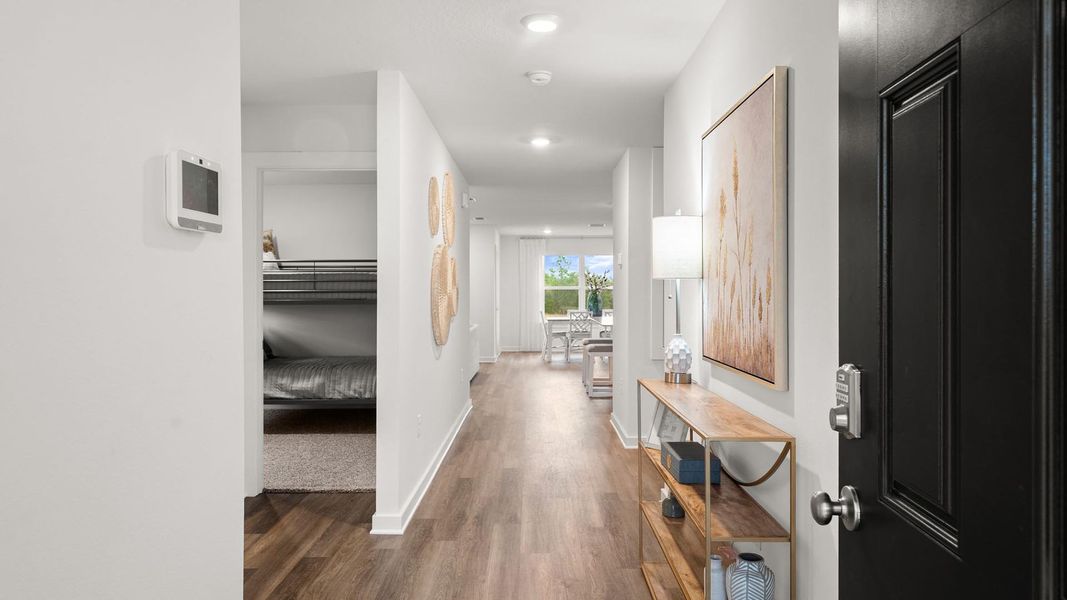 Furnished interior view inside a new home in Magnolia at the Bluffs Phase 3, Freeport (Image 5).