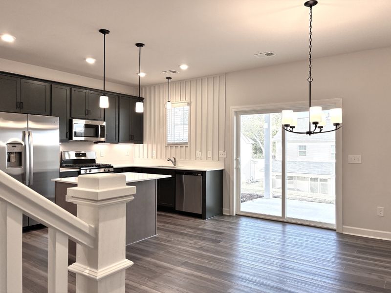 Furnished interior view inside a new home in Holly Ridge, Greenville (Image 7). Furnished interior view inside a new home in Holly Ridge, Greenville (Image 7).