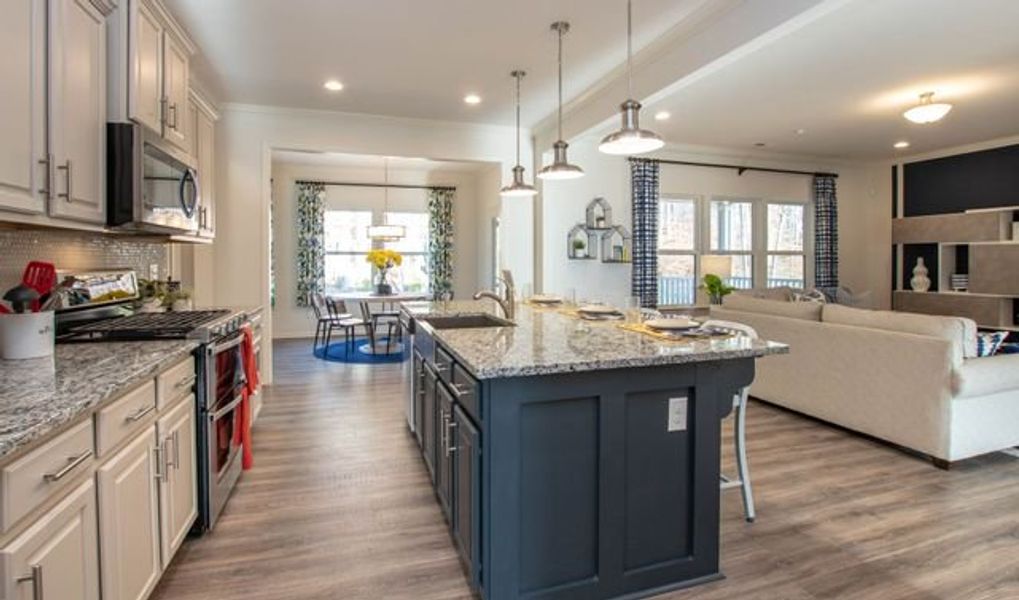 Representative furnished interior of a home built from the Bedford by True Homes in Huntington Hills, Lincolnton (Image 10).