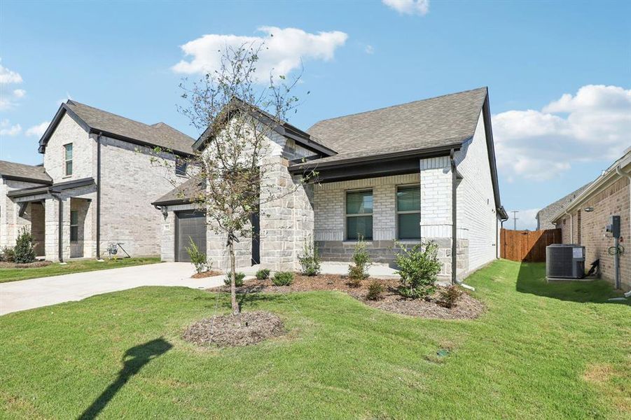 Exterior details and patio area of a home in Southridge - Signature Series, McKinney (Image 22). Exterior details and patio area of a home in Southridge - Signature Series, McKinney (Image 22).