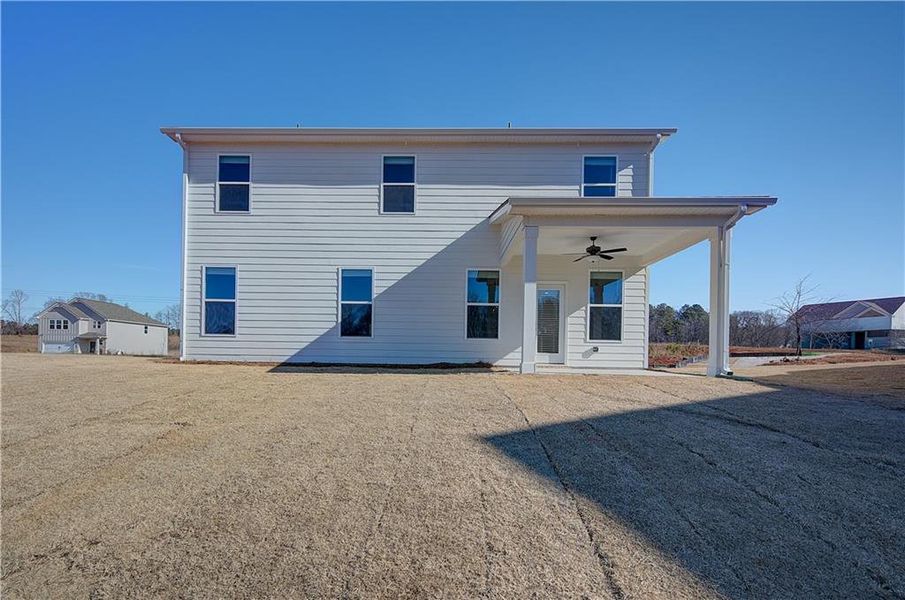 Exterior details and patio area of a home in Chapel Hill, Newnan (Image 3).