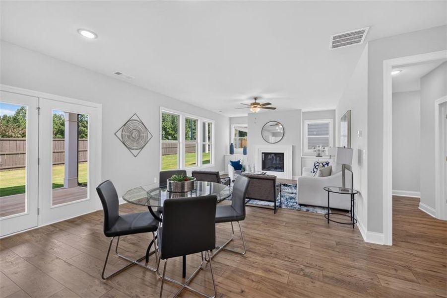 Furnished interior view inside a new home in , Buford (Image 38).