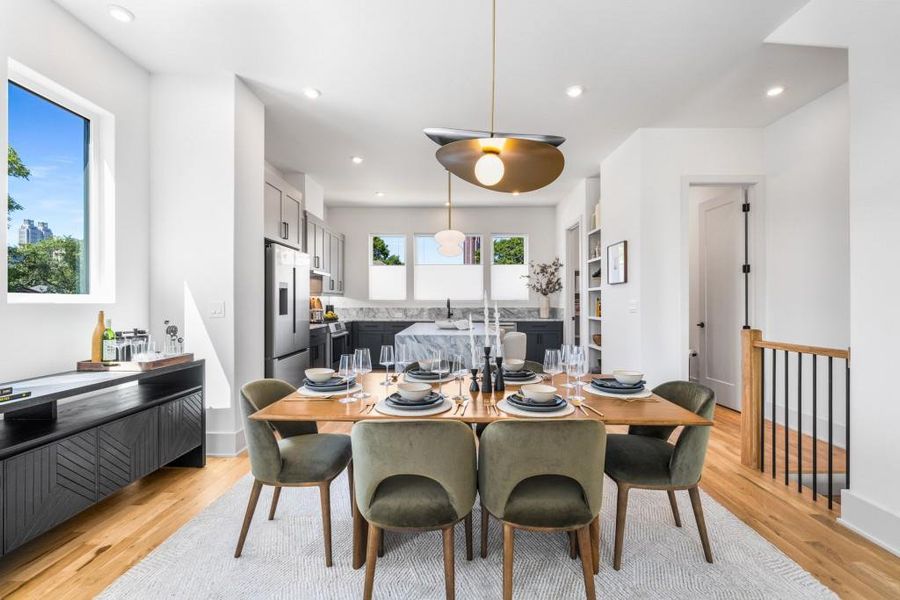 Furnished interior view inside a new home in , Atlanta (Image 35).