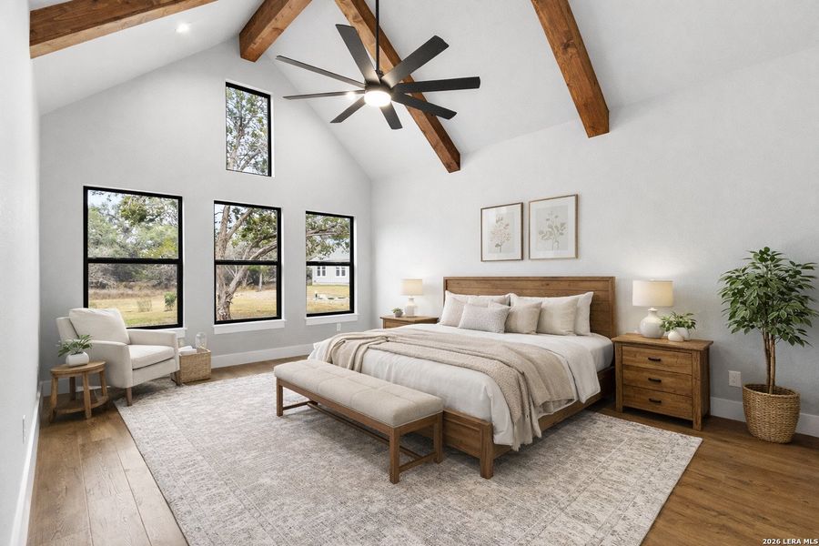 Furnished interior view inside a new home in , Bandera (Image 12).
