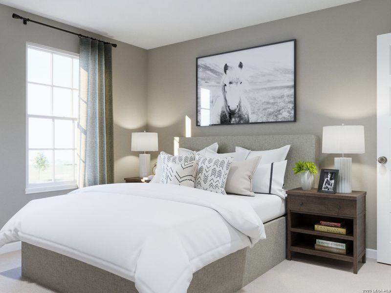 Furnished interior view inside a new home in Timber Creek, San Antonio (Image 22).