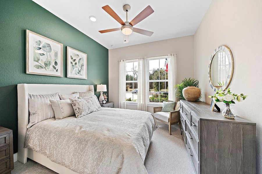 Representative furnished interior of a home built from the Bluebonnet by Caldwell Homes in Chambers Creek, Willis (Image 18). Representative furnished interior of a home built from the Bluebonnet by Caldwell Homes in Chambers Creek, Willis (Image 18).