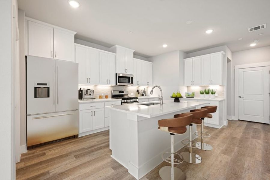 Furnished interior view inside a new home in Mosaic, Prosper (Image 8).
