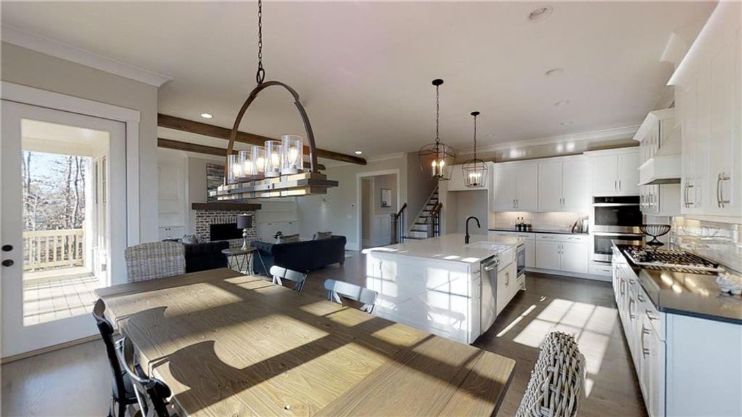 Furnished interior view inside a new home in , Marietta (Image 13).