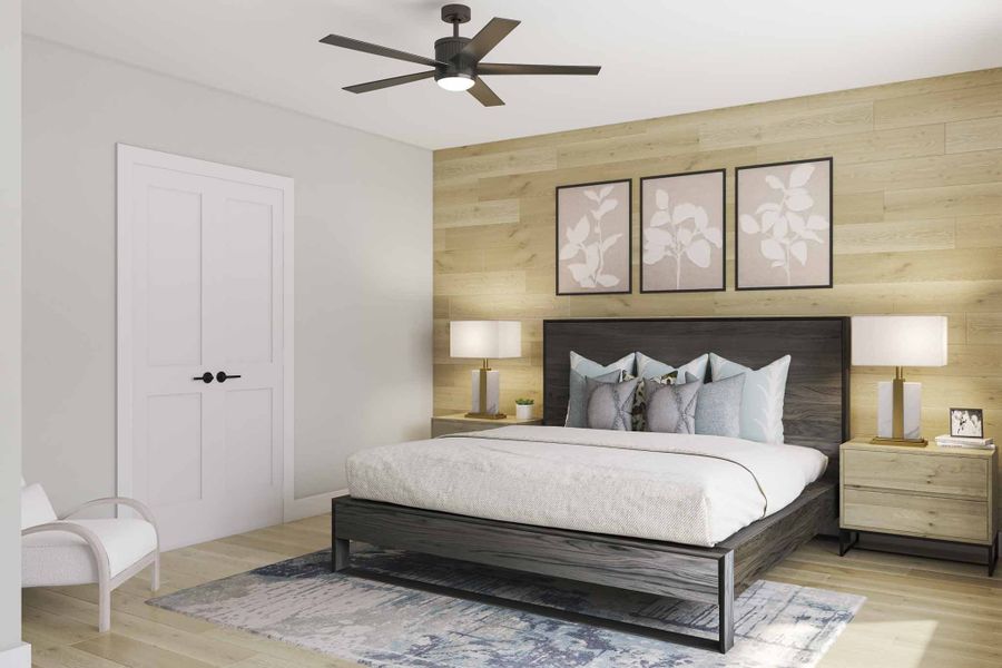 Furnished interior view inside a new home in Dunham Pointe 80′, Cypress (Image 14). Furnished interior view inside a new home in Dunham Pointe 80′, Cypress (Image 14).