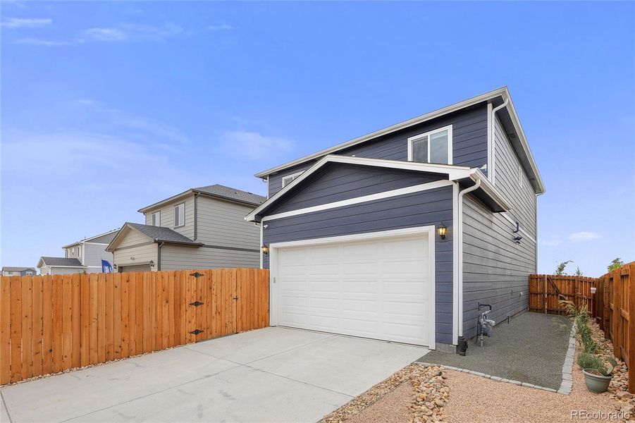 The Sellers added xeriscaping on the right side.