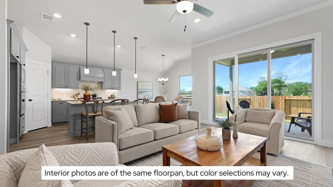 Furnished interior view inside a new home in Lexington Heights, Willis (Image 9). Furnished interior view inside a new home in Lexington Heights, Willis (Image 9).