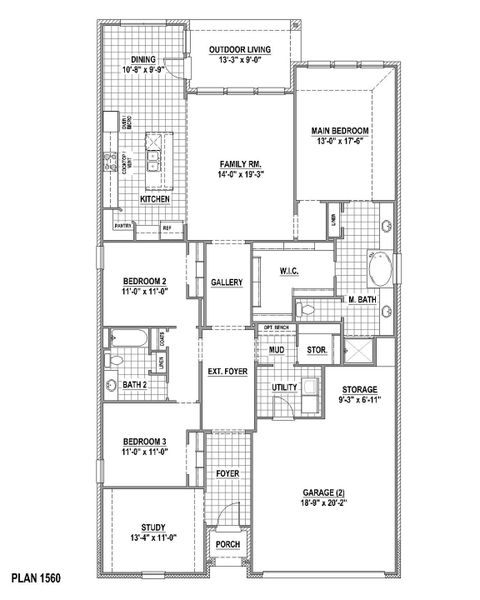 Plan 1560 1st Floor Plan 1560 1st Floor