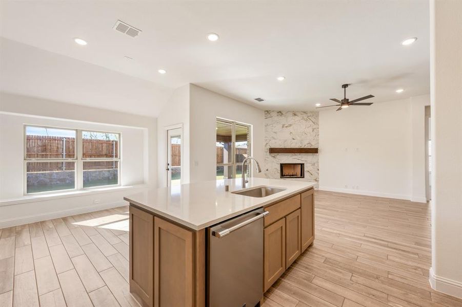 Furnished interior view inside a new home in Bear Creek Classic 60, Lavon (Image 6). Furnished interior view inside a new home in Bear Creek Classic 60, Lavon (Image 6).