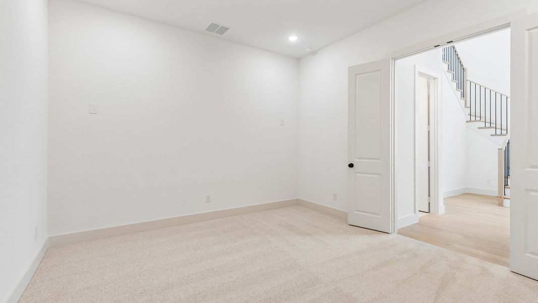 Spacious, unfurnished interior of a new home in Painted Tree 50' Series, McKinney (Image 14). Spacious, unfurnished interior of a new home in Painted Tree 50' Series, McKinney (Image 14).