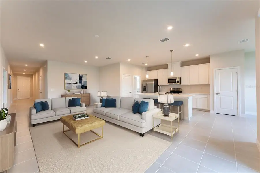 Furnished interior view inside a new home in The Palms at Venetian Bay, New Smyrna Beach (Image 4). Furnished interior view inside a new home in The Palms at Venetian Bay, New Smyrna Beach (Image 4).