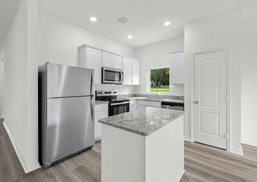 Chef-ready kitchen with a island