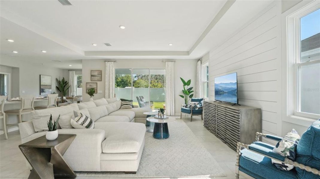 Furnished interior view inside a new home in Archer at Two Rivers, Zephyrhills (Image 12).