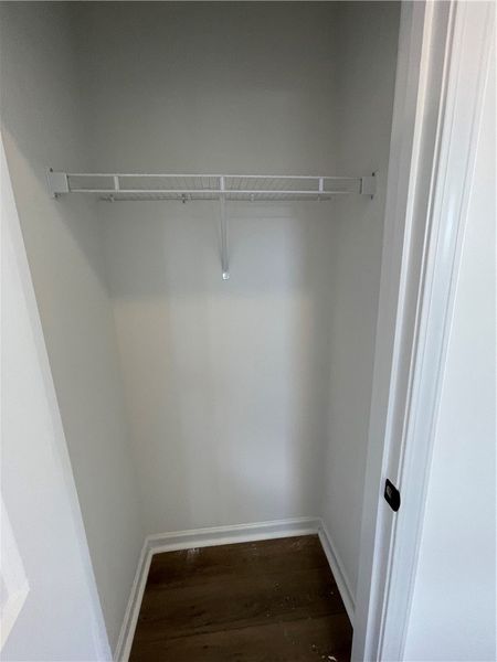 This spacious closet offers organized storage solu