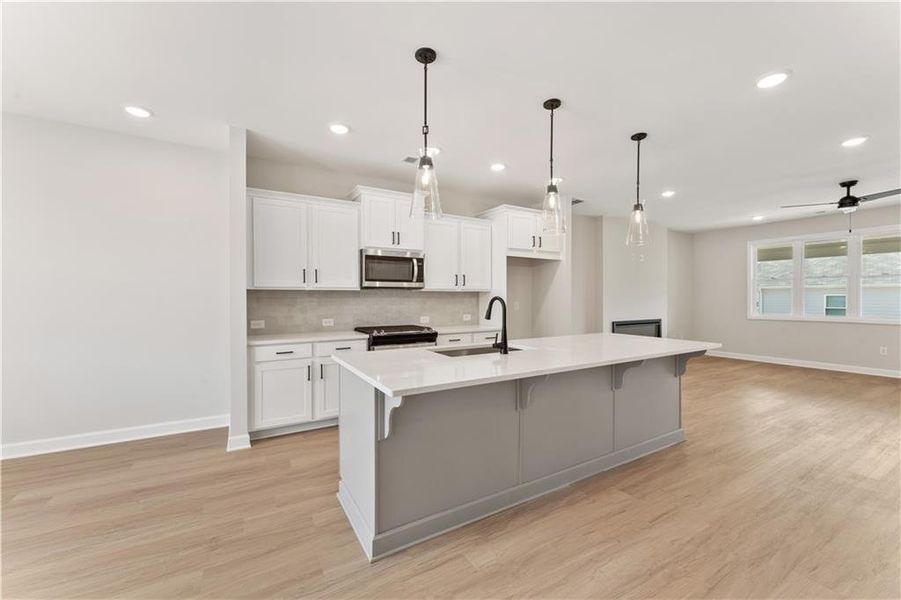 Furnished interior view inside a new home in East Park Village, Kennesaw (Image 17). Furnished interior view inside a new home in East Park Village, Kennesaw (Image 17).