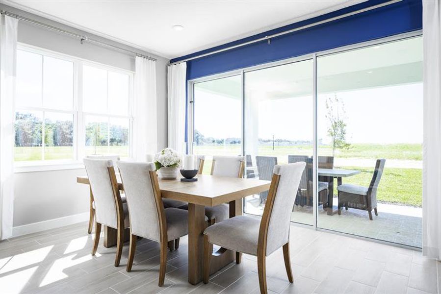 Representative furnished interior of a home built from the Laguna by Ryan Homes in Lake Nellie Crossing, Clermont (Image 5). Representative furnished interior of a home built from the Laguna by Ryan Homes in Lake Nellie Crossing, Clermont (Image 5).