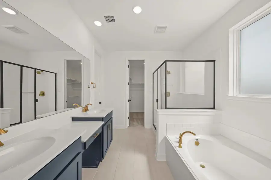 Primary Bathroom. Sample product photo. Actual exterior and interior selections may vary by homesite. Photo may be virtually staged. Primary Bathroom. Sample product photo. Actual exterior and interior selections may vary by homesite. Photo may be virtually staged.