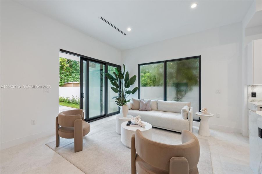 Furnished interior view inside a new home in , Miami (Image 6).