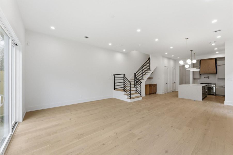 Spacious living area.