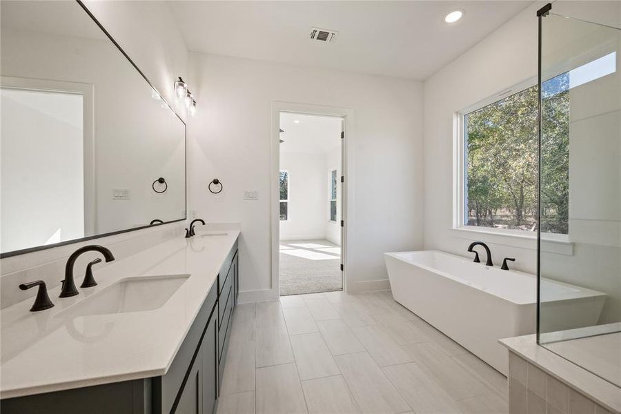 Furnished interior view inside a new home in Rolling Creek Ranch, Aledo (Image 12).