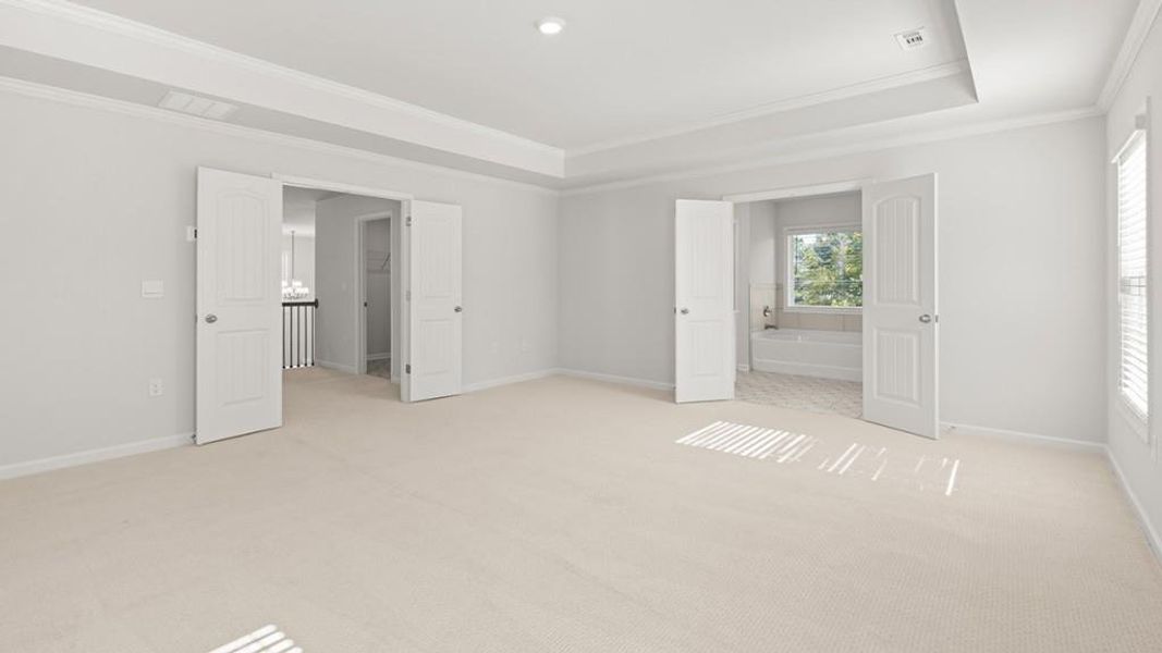 Spacious, unfurnished interior of a new home in Hamptons at Riverwood East, Dallas (Image 22). Spacious, unfurnished interior of a new home in Hamptons at Riverwood East, Dallas (Image 22).