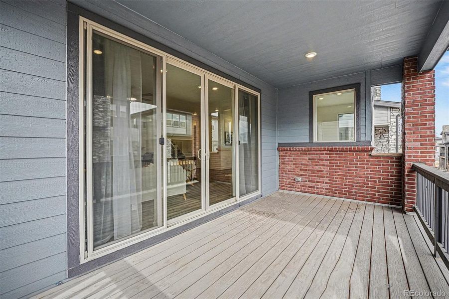 Exterior details and patio area of a home in Red Rocks Ranch, Morrison (Image 4).