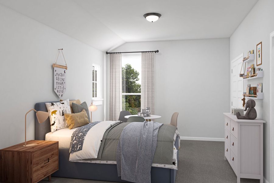 Representative furnished interior of a home built from the Enfield by Tri Pointe Homes in Lariat, Liberty Hill (Image 25).