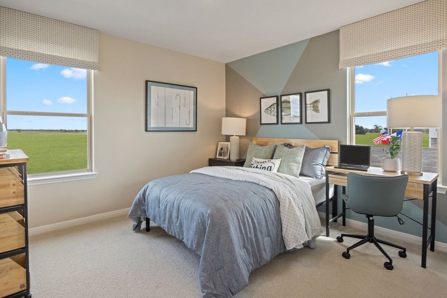 Spacious secondary bedrooms