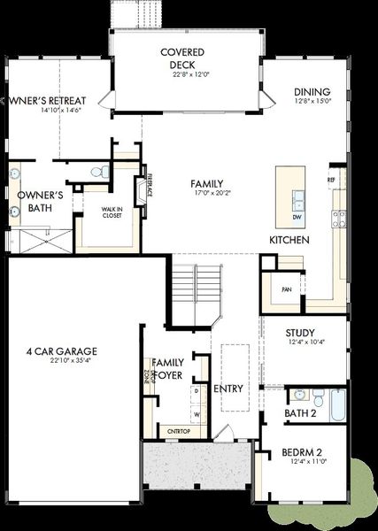 2D floor plan layout of this home in Highline at Wolf Ranch, Colorado Springs, CO (Image 2). 2D floor plan layout of this home in Highline at Wolf Ranch, Colorado Springs, CO (Image 2).