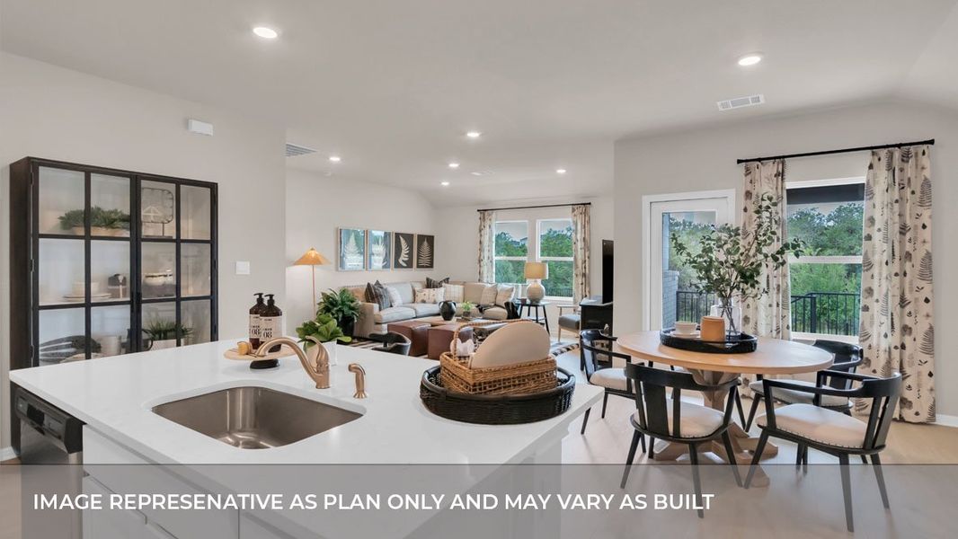 Furnished interior view inside a new home in Thunder Rock, Marble Falls (Image 15).