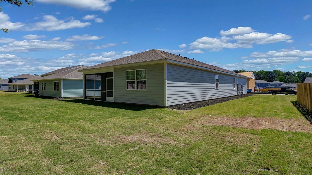 Exterior details and patio area of a home in Sease's Pond, Gilbert (Image 22).
