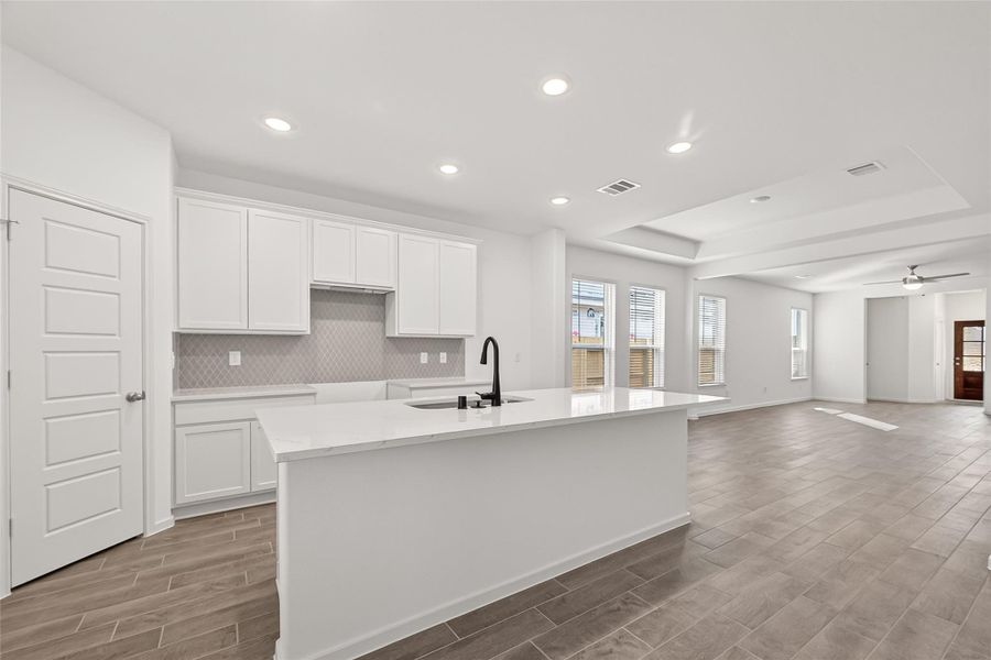 Furnished interior view inside a new home in Rates starting as low as, Iowa Colony (Image 13).