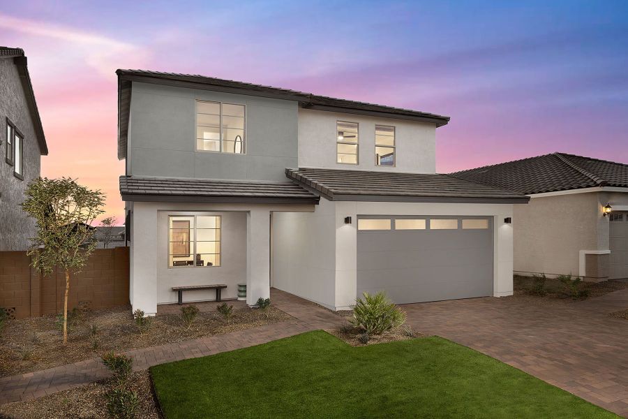 Representative exterior photo of a completed home built from the Sienna by Mattamy Homes in Tyler Ranch, Buckeye, AZ (Image 24).