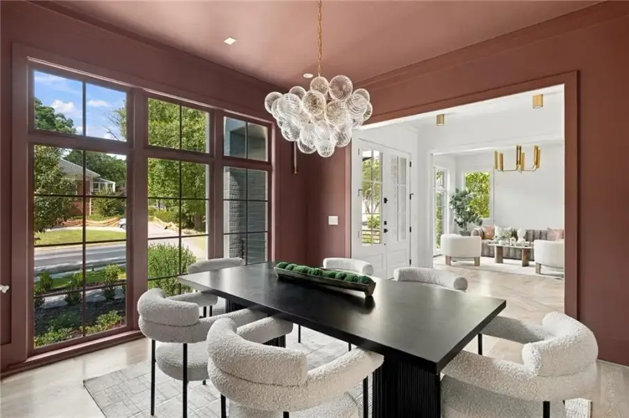 Furnished interior view inside a new home in , Atlanta (Image 10).